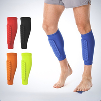 Vente en gros de protège-jambes de compression pour mollets respirant pour jeunes hommes en coton tricoté pour chaussettes de football