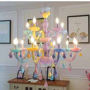 Plafonnier en verre coloré Macarone pour enfants, décoration chaleureuse et confortable, <span class=keywords><strong>lustre</strong></span> en cristal pour enfants - Product Image 4