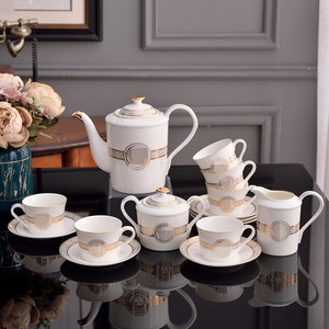 Ensemble de tasses à thé de l'après-midi en céramique européenne personnalisées, simples, pour la maison - Product Image 2