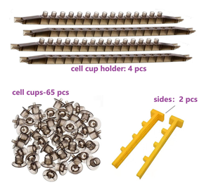 Bee Rearing Cup Kit JZBZ Imkerei Queen Cell Cup Holder Frame Bar und montierte Queen Cell Cups - Product Image 5