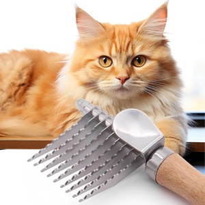 Cepillo Profesional de Madera para Mascotas, Perros y Gatos, Herramienta de Aseo para Desenredar el Pelo Enredado o Enlazado - Product Image 4