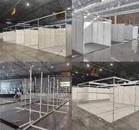 Stand en profilé aluminium 13x13 pieds pour Dubaï, Émirats arabes unis, installation facile, système modulaire pour événements itinérants