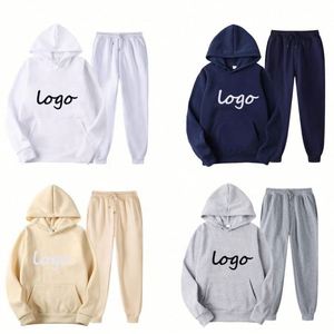 Ensemble de survêtements personnalisés pour le sport, impression de joggers, vêtements décontractés unisexes, ensemble de survêtements, sweat-shirt et pantalon de jogging - Product Image 2