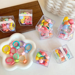 Fascette per <span class=keywords><strong>capelli</strong></span> colorate Candy knocker ball hair bobbles 1 scatola 10 pezzi supporto per coda di cavallo con palline per bambini - Product Image 1