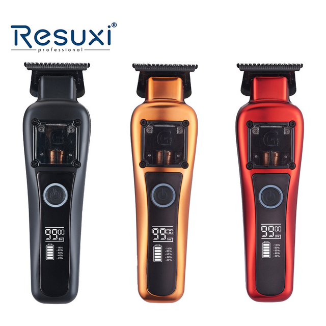 Resuxi G27 NEW 9500RPM Professional Hair Trimmer 5Cr DLC Blade Magnetic Motor LCD Display USB-C Rechargeable Hair Cut Machine