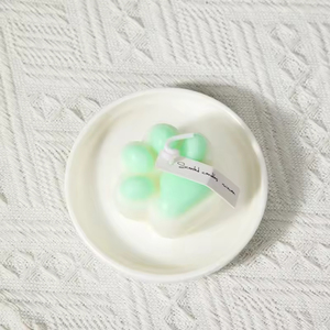 Handmade Paw Shape Scented Soy Wax <b>Candle</b> Floral Aromatherapy Home Decoration Cute Style Single <b>Wick</b> - Product Image 3