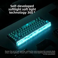 Clavier de jeu sans fil AULA HERO68 XS mécanique 68 touches à axe magnétique 2,4 GHz USB-C, trois modes, précision 0,005 mm, double 8K RGB