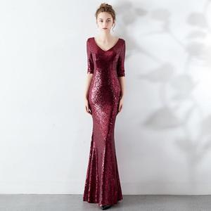 green emerald velvet dress MNM Couture K3925