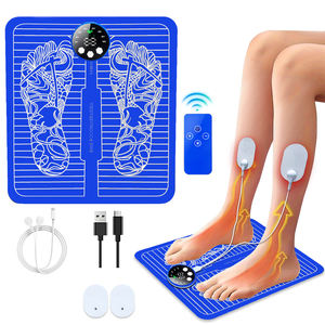 Almohadilla masajeadora eléctrica para pies, alfombrilla de masaje de puntos de acupuntura, masaje de piernas de choque con control remoto, 8 modos, 29 niveles - Product Image 1