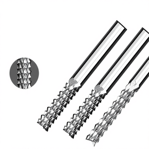 Fraise à dents en acier recouvert solide 0,5-12 mm pour le fraisage de fibres de carbone et de fibres de verre - Product Image 1