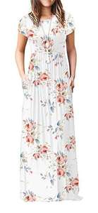 Vêtement de dame robe longue élégante de fête à fleurs robe décontractée d'été pour dames robe de femmes à la mode vente en gros - Product Image 3