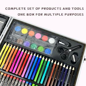 Set <span class=keywords><strong>de</strong></span> Pintura Artística <span class=keywords><strong>de</strong></span> 150 Piezas en Caja <span class=keywords><strong>de</strong></span> Aleación <span class=keywords><strong>de</strong></span> Aluminio <span class=keywords><strong>de</strong></span> Lujo, <span class=keywords><strong>para</strong></span> <span class=keywords><strong>Principiantes</strong></span> y Jóvenes Artistas, Regalo Ideal - Product Image 4