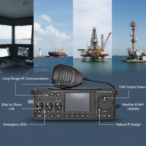 Transceptor SDR HF de Banda Lateral Única SSB USB LSB CW AM FM 15W con Pantalla de Espectro Dinámico Tipo Cascada, Modelo Reciente RS-918 para Radioaficionados - Product Image 2