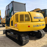 Excavatrice sur chenilles Komatsu PC70 d'occasion, presque neuve, d'origine japonaise, pour travaux routiers municipaux (modèles PC56, PC70, PC78, PC120 disponibles)