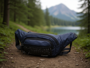 Borsa da uomo in nylon impermeabile da 13 pollici con tasche con cerniera per viaggiare - Product Image 2