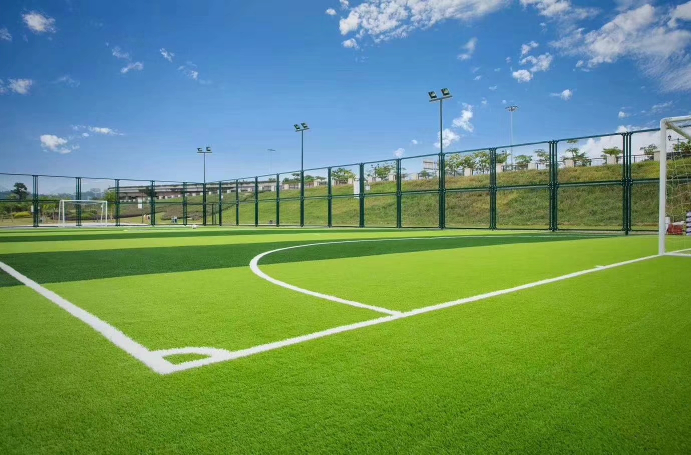 40mm Gym Artificial Turf 3/8 Gauge Customized 15-70mm Green Gym Turf