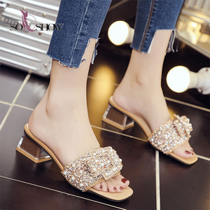 Di modo di fantasia sandali per le ragazze delle donne tacchi di design <span class=keywords><strong>tacco</strong></span> alto pantofole <span class=keywords><strong>con</strong></span> l'arco per le signore - Product Image 5