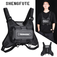 Sac de poitrine multifonctionnel pour homme, imperméable, à coque rigide, pour le cyclisme, le voyage et les activités de plein air