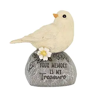 Home Garden Lawn Decoration White Dove Figurine Custom Animal Statue