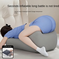 Coussin de pieds gonflable multifonctionnel en maille, coussin de décompression et d'élévation des jambes pour femmes enceintes, pour dormir au lit