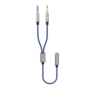 Adaptateur de casque Y en PVC 3,5 mm pour PC, audio AUX et microphone, haut-parleur avec <span class=keywords><strong>1</strong></span> prise <span class=keywords><strong>femelle</strong></span> et <span class=keywords><strong>2</strong></span> prises mâles - Product Image 5