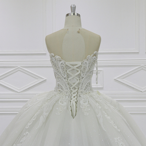 Váy Cưới Đính Hạt Sang Trọng Váy Cưới Cô Dâu Đuôi Ren Dài Tay Đẹp - Product Image 6