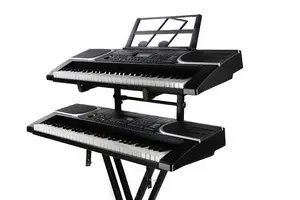 Universal Electronic Organ Stand Elevated Double Tube Electronic Organ Keyboard Double Height Music Stand Elevated Organ Stands