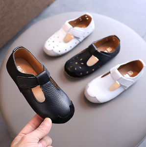 Jolies chaussures de princesse classiques à semelle souple pour filles, chaussures d'école en cuir noir confortables pour enfants - Product Image 3