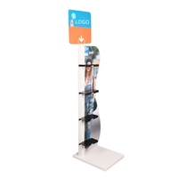 Présentoir de sol moderne en métal personnalisé pour magasin de détail, pour chaussures de sport, de course, de basketball, de football, pour enfants et femmes