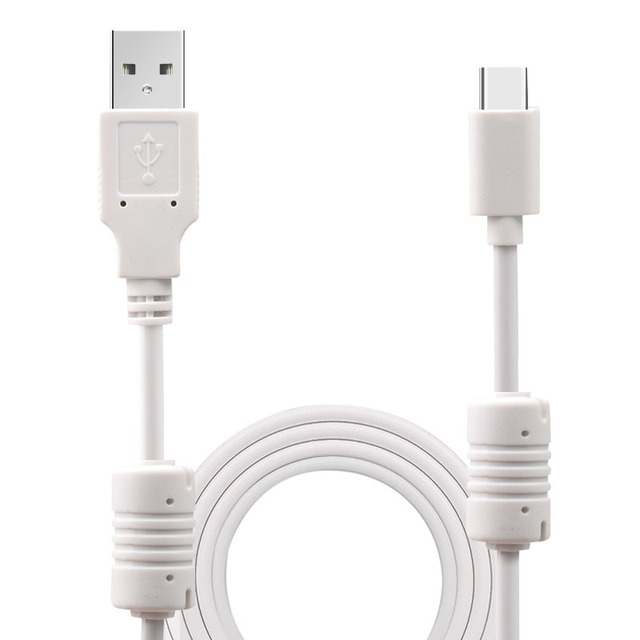 Factory stock genuine dual magnetic ring USB Type-C cable strong anti-interference KCCE certified shielded data cable 1 meter