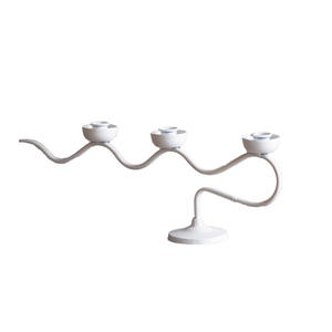 Candelabro de Escritorio con Forma de Rama de Árbol, Hierro Envejecido Blanco, Decoración para el Hogar u Oficina, Vajilla para Fiestas de Cumpleaños - Product Image 4