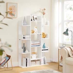 HIKUYA MDF Bookshelf With 13 Storage <b>Shelves</b> Bookcase Office <b>Shelf</b> Organizer ZY169 <b>Book</b> Display Rack ZY169 - Product Image 2