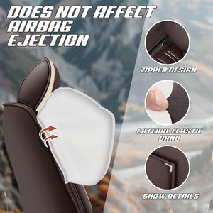 Coprisedili per <span class=keywords><strong>Ford</strong></span> F-150/F-250/F-350 2009-2025, Eleganti in Ecopelle Sportiva, Impermeabili, Resistenti all'Usura, Set Completo Premium - Product Image 4