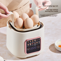 Cuisinière à riz électrique portable intelligente pour la maison, 2L, 400W, revêtement en céramique Ti, réservation 24h, 12 programmes, efficacité énergétique A+