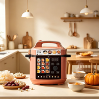 Cuisinière à pression électrique intelligente 5L 6L avec écran numérique, multifonction, appareil de cuisine