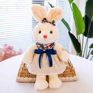 Conejito de Peluche Personalizable para Bebés, Pequeño y Suave, con Ropa, Lindo Juguete de Peluche Relleno de Algodón PP - Product Image 3