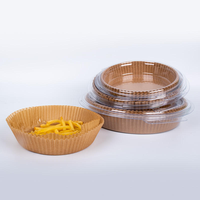 Papiers de cuisson jetables ronds et carrés pour friteuse à air, 100 pièces, 7,9 pouces, en papier sulfurisé, pour friteuses à air de 5 à 8 QT