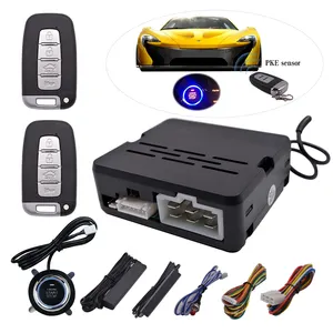 PKE Keyless Entry Caralarms security systemSystem Remote Control engine start/stop system push button start 12V alarma