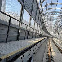 Service de coupe de barrières d'autoroute de conseils insonorisés solides en polycarbonate Transparent de haute qualité de 8mm d'épaisseur