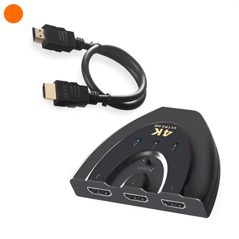 4k*2k 3x1 Pigtail Hdmi Splitter Swither 3 Port 3 in 1Hdmi Switch For TV Set-Top Other Audio& Video equipments.