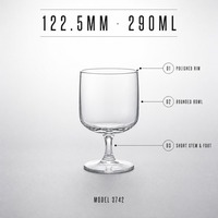 Verre moderne de style Instagram à pied court pour Americano glacé, boissons spéciales et jus de fruits, portable, monocouche