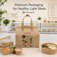 Sac isotherme jetable non tissé en gros en stock, sac de transport alimentaire en aluminium pour repas légers, sacs à emporter