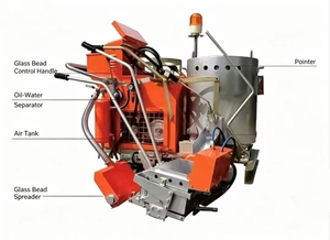 Machine de marquage routier thermoplastique manuelle pour les passages zébrés - Product Image 3