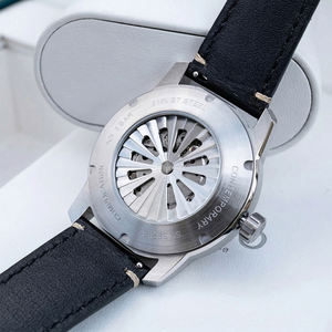 Reloj Mecánico Automático con Esfera Giratoria de 42mm, Caja en Oro Rosa, Correa de Cuero para Hombre, Venta al Por Mayor, SM1071 (1 Pieza) - Product Image 3