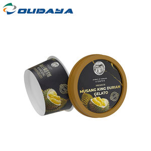 Gobelets à glace/yaourt en PP à paroi simple, anti-effraction, de qualité alimentaire, avec couvercle et cuillère, designs personnalisés, IML, 130 ml, 15,7 g, marque OUDAYA, HACCP - Product Image 6