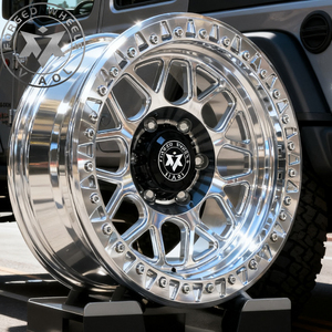 Jantes tout-terrain forgées Viaol à 6 trous 17x9J 18x9J, jantes polies 6x139.7 6x135 compatibles avec <span class=keywords><strong>Ford</strong></span> Bronco F150 Tacoma Chevy Silverado GMC - Product Image 1
