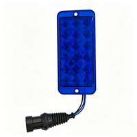 Feu de position latéral pour camion à 18 LED, clignotant et clignotant à intervalles, lampe de signalisation d'avertissement pour remorque, connecteur 3P Superseal