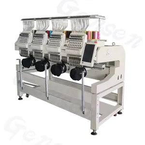 China nova máquina de bordar industrial de quatro cabeças bonés camisetas impressão de logotipo máquinas de bordar 4 cabeças com preço barato