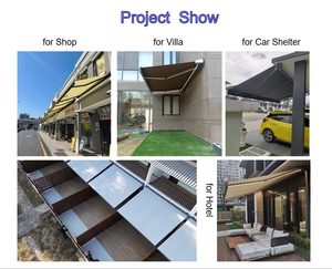 Toldo Eléctrico Retráctil de Uso Rudo para Exterior 6m Montado en Pared para Garaje Manual Parasol Retráctil Motorizado Toldo de Cofre Completo - Product Image 5