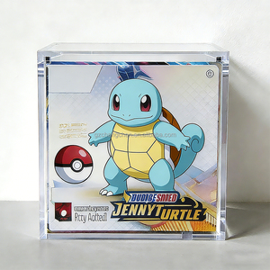 Boîte de rangement en acrylique pour boîte d'entraînement d'élite Pokémon TCG, <span class=keywords><strong>prix</strong></span> d'usine, transparente et polie, avec couvercle magnétique, boîte de rangement en acrylique pour boîte de booster Pokémon ETB - Product Image 2